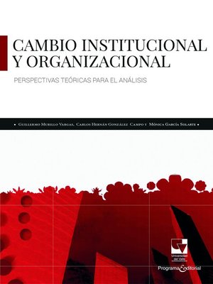 cover image of Cambio institucional y organizacional